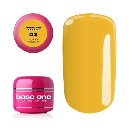 Gel Silcare Base One Color - Sunny Yellow 03, 5g