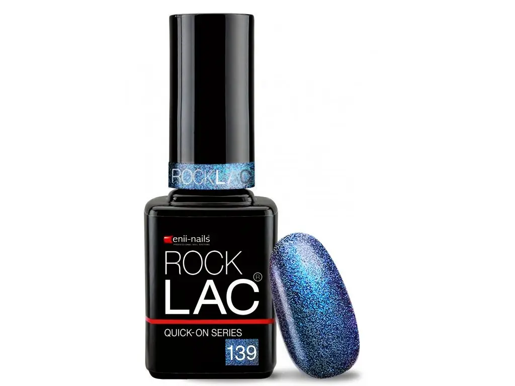 RockLac 139 - gri cu sclipici holografic, 11ml
