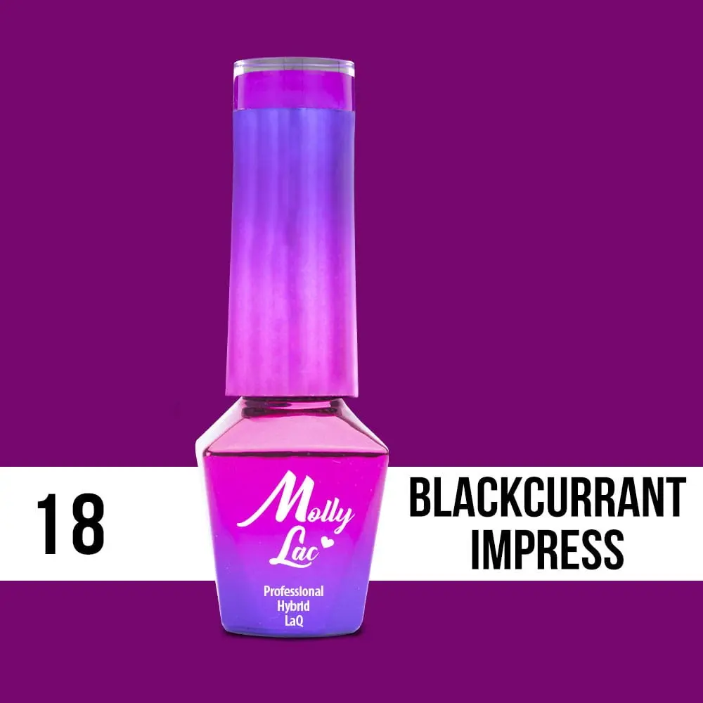 MOLLY LAC UV/LED gel polish Cocktails and Drinks - Blackcurrant Impress 18, 5ml