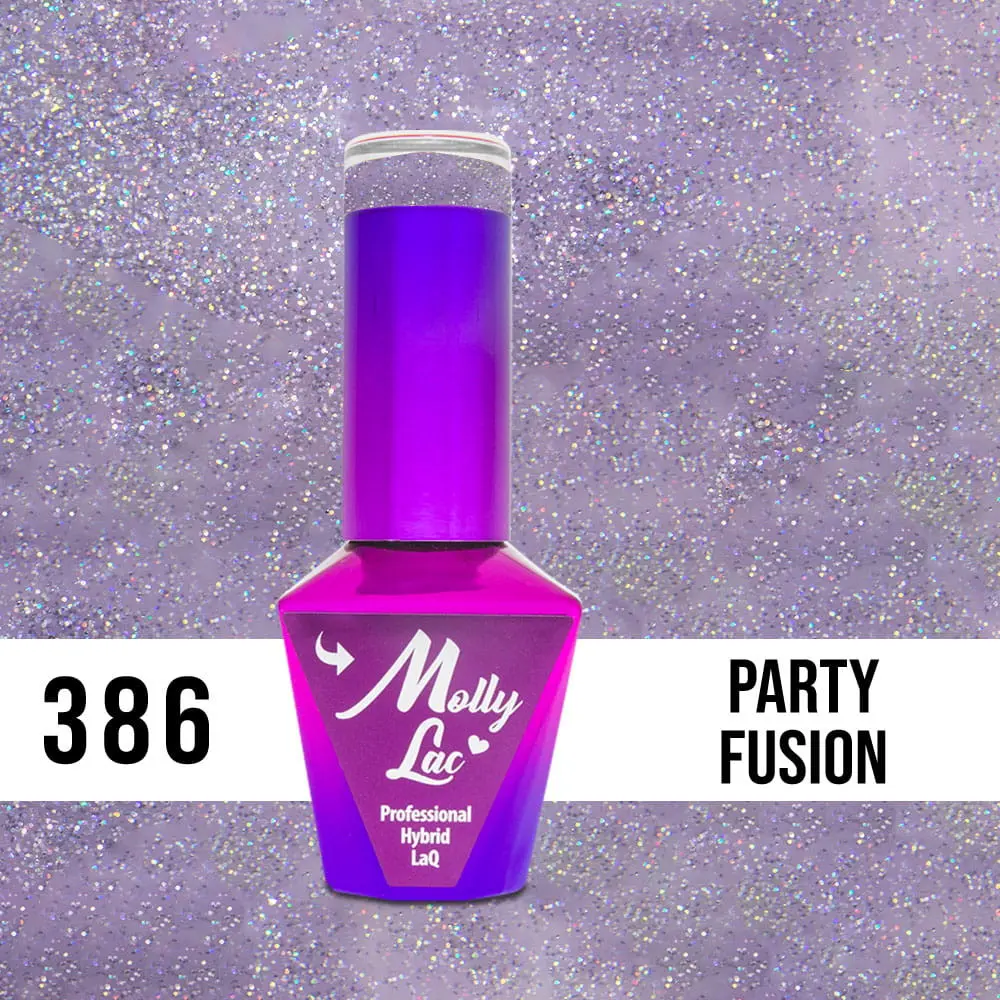 MOLLY LAC UV/LED Wedding Dream and Champagne  - Party Fusion 386, 10ml