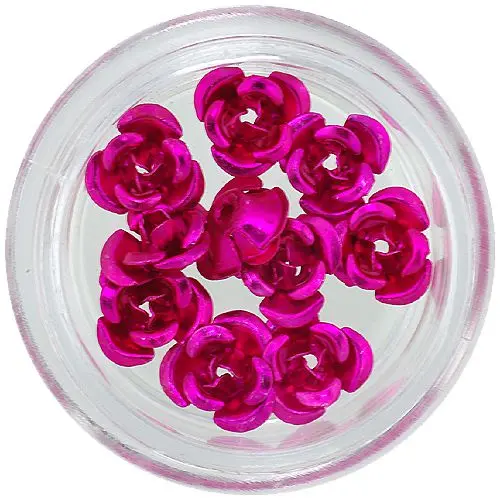 Ornamente pentru unghii, 10 buc – trandafiri ciclamen din ceramică