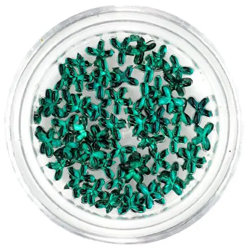 Strasuri verde-smarald pentru unghii - fundițe